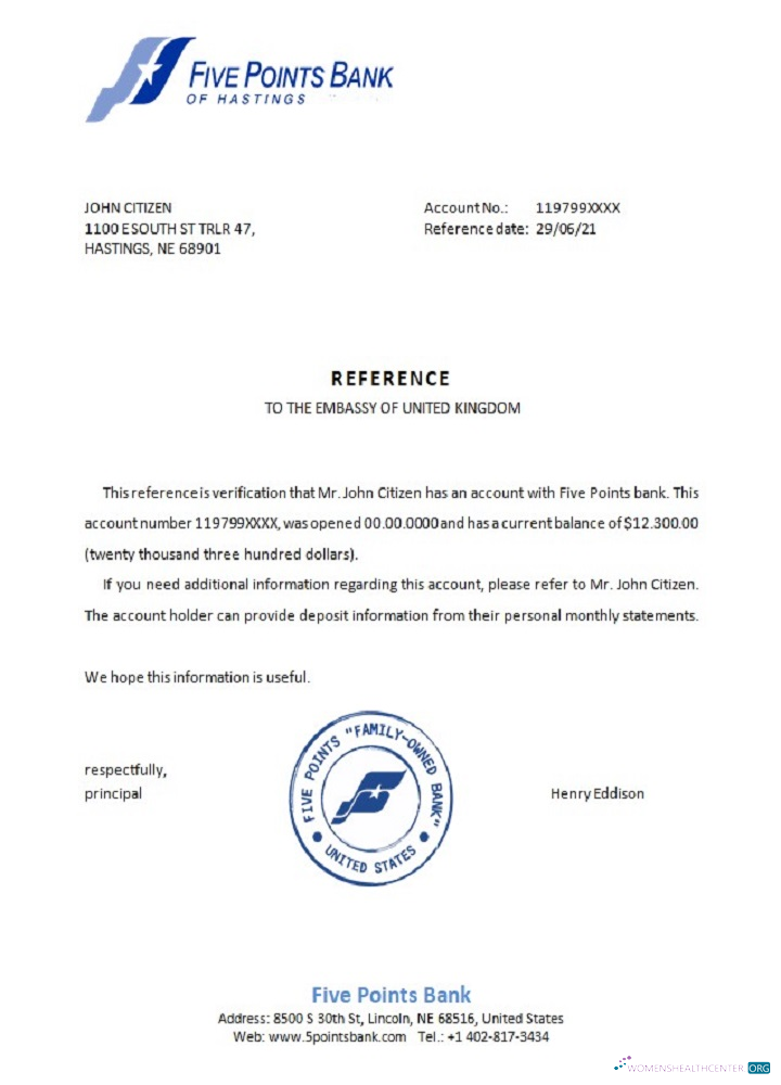 Download USA Five Points bank reference Photoshop template